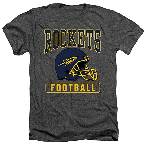 University of Toledo Official Football Helmet Unisex Adult Heather T Shirt, Charcoal Heather, 2X-Large