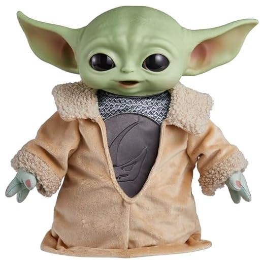 Star Wars, Pelúcia Grogu com Armadura Beskar, 21 cm de Altura, Inspirado na série Star Wars: The Mandalorian, Mattel