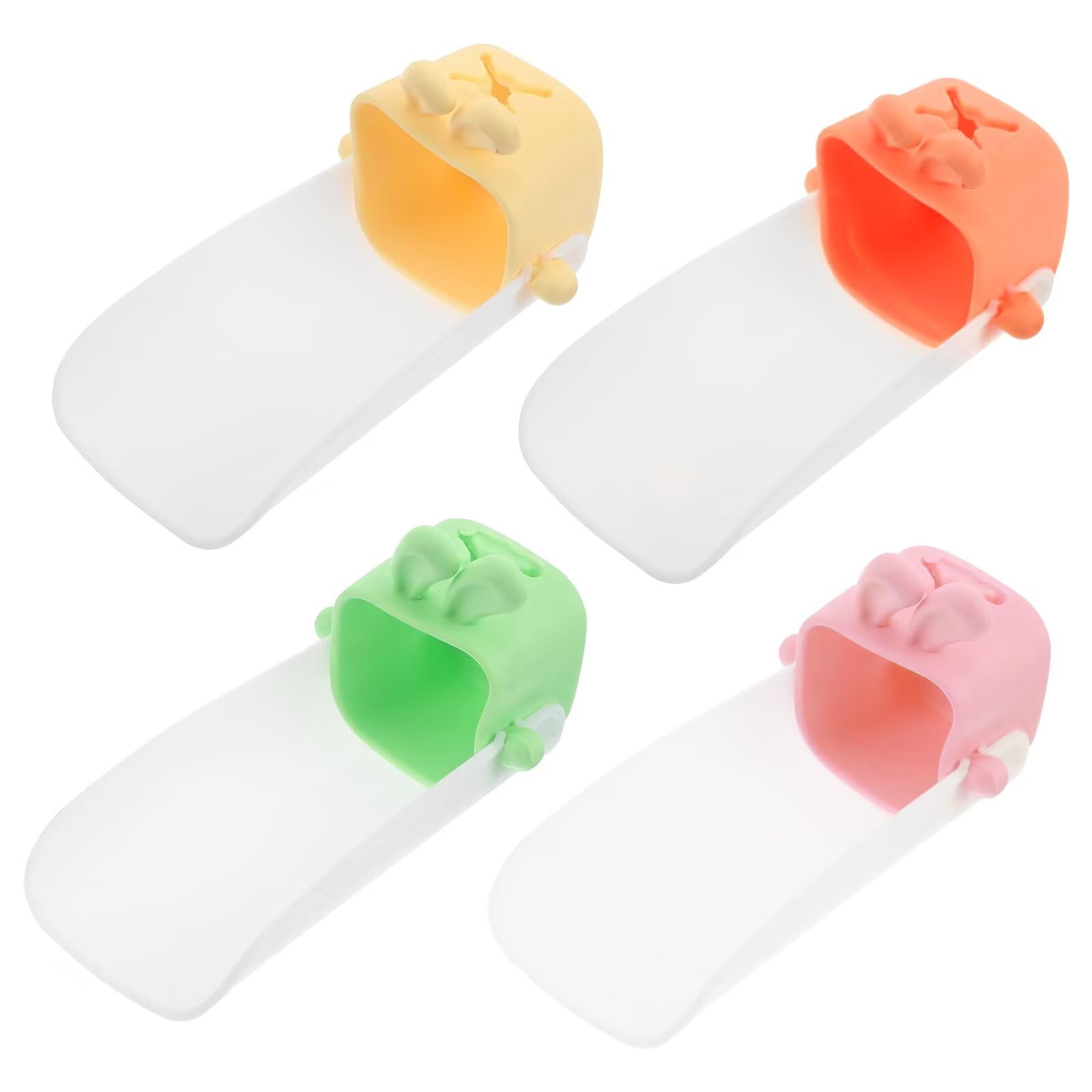 Wasserhahnverlängerung für Kinder, 4 Stück Kinder Wasserhahn Extender, Nettes Kaninchen Spülbeckenverlängerung, Händewaschbecken für Kleinkinder, Wasserhahn Erweiterung für Waschbecken, Küche