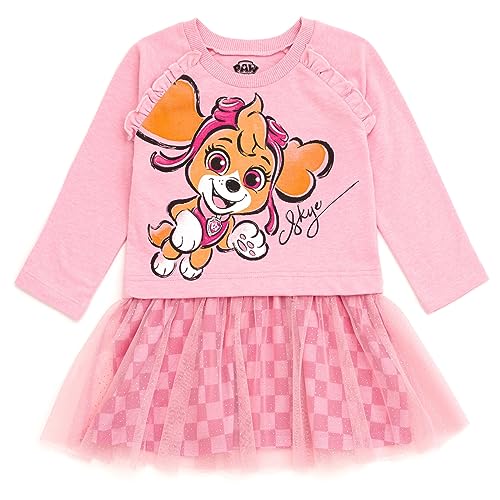 Paw Patrol Skye Girls French Terry Dress Toddler to Little Kid