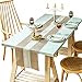 Senteen Runner da Tavola in Lino, Table Runner Cotone Decorazione Tavolo da Pranzo Antiscivolo Biancheria da Tavola Moderno Runner Cucina Tovaglia Natalizia per Casa Matrimonio Feste Decorazioni