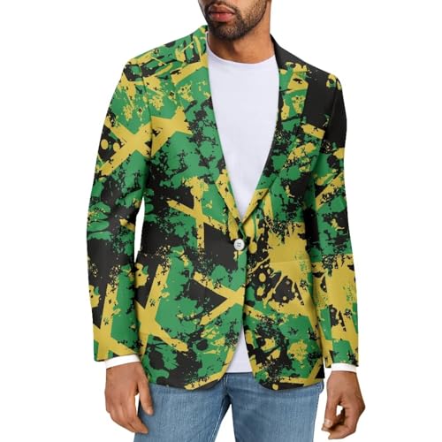 Mens Suit Jackets Casual One Button Slim Fit Blazers Suit Sport Coats with 2 Pockets for Wedding Prom Party