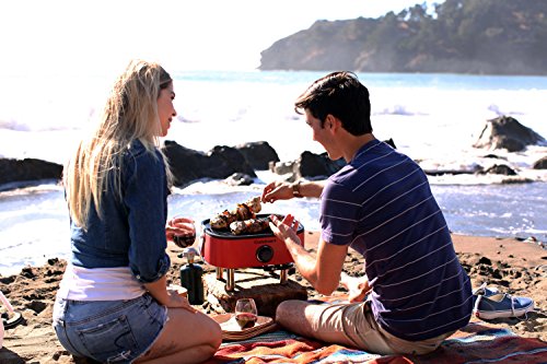 Cuisinart Venture™ Portable Gas Grill, Small Camping Grill with Cutting Board and Handle, Non Stick Porcelain Enameled Cast Iron Grate, 9,000 BTU Stainless Steel Burner for Camping, Tailgates, Beaches by Cuisinart - Image 8