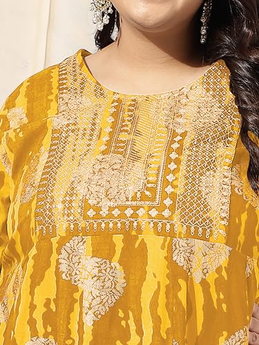 Image of MIRCHI FASHION Women Plus Size Anarkali Printed Kurti Only