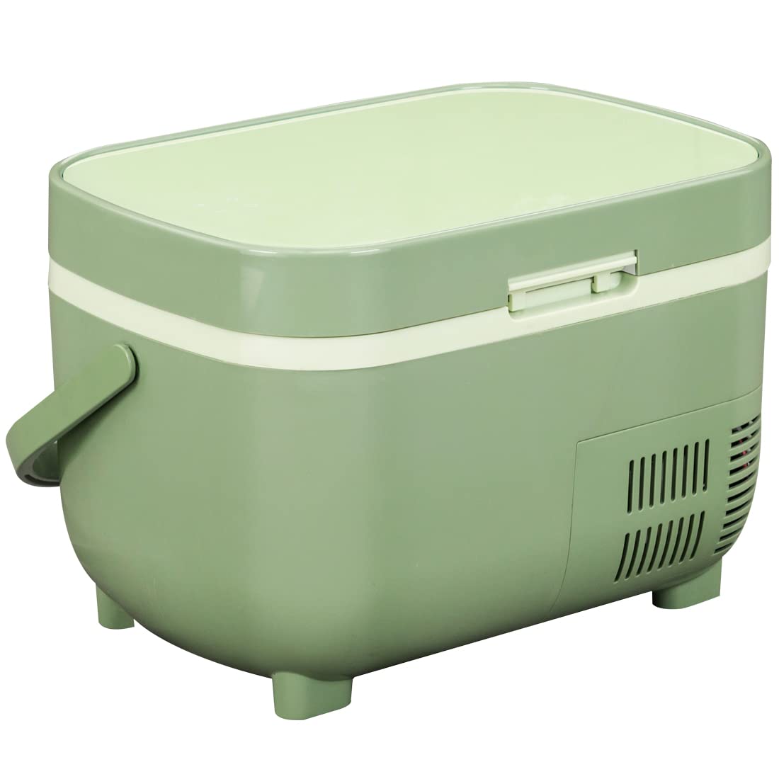 Mini Freezer With Compressor to Ensure True Freezing, 11 Liter Portable Refrigerator with Glass Door, Car Fridge, Electric Cooler With 12/24V DC And 220V AC For Camping, Truck, Travel, RV