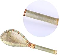 Vista 6 de Hemoton Colador de madera de bambú para arroz, tamiz de malla fina, multiusos, cucharón de cocina