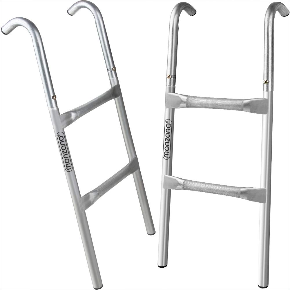 Deuba Scaletta per Trampolino da Giardino 2 o 3 Gradini Resistente ai Raggi UV Scala di Accesso per Tappeto Elastico