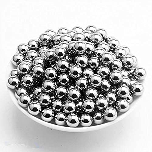 Image of ART IFACT 100 Pieces of 10mm Silver Solid Bearing Ball - Use is Cycle Ball Bearing - Not Magnets