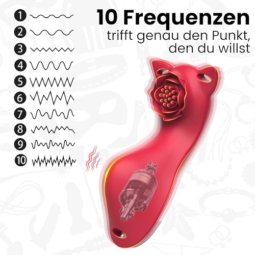 Stimulateur clitoridien étanche en silicone avec 10 modes d'intensité Fops - 3