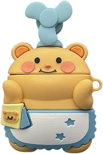 Miniatura 10 de para AirPods Pro Funda, Linda Funda de AirPod Pro 3D de Niña Fea con Boca de Salchicha de Dibujos Animados, Funda Protectora de Silicona Suave Boca