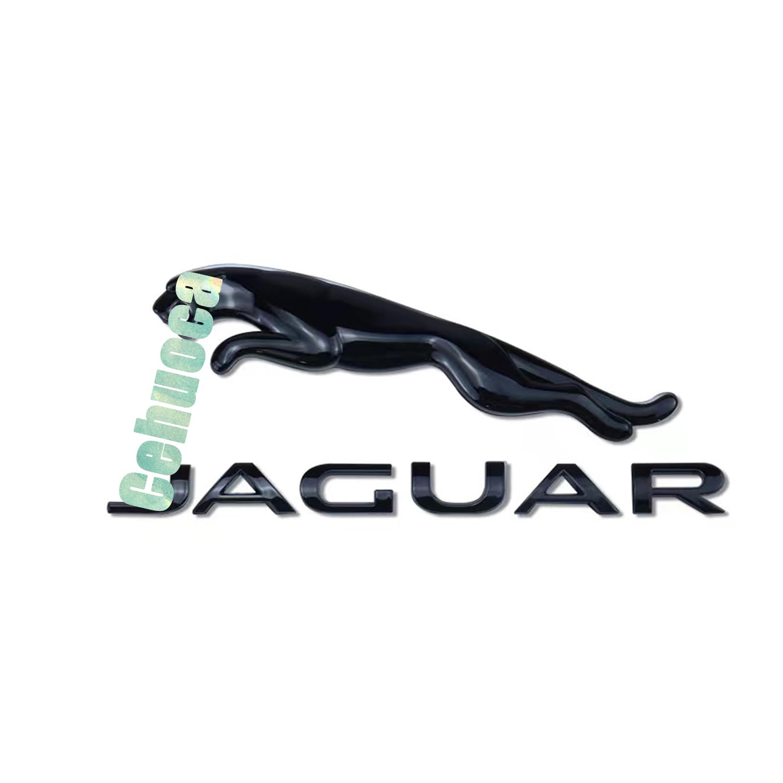 Compatible with Jagvar Rear Emblem Trunk Emblem Rear Letter Sticker Fender Decal for XE XF XJ F-Type F-PACE Accessories (Rear-Black)