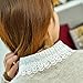 BEoneBEwin Fake Collar Detachable Dickey White Lace Collar for Women Cute Peter Pan Collars for Girls