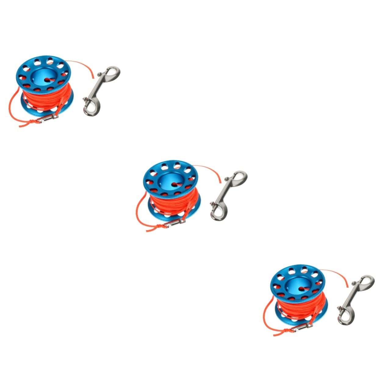 balacoo Sets Scuba Diving Spool Reel Buoy Snap Hook for Technical Diving Scuba Cave Line