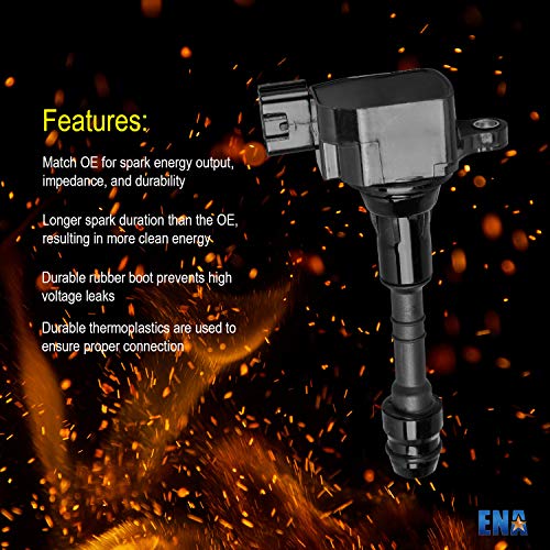 Ena Ignition Coil Pack Compatible With Nissan Infiniti 2002 2003 2004 350Z Altima Armada Frontier Maxima Murano Pathfinder Qx4 Quest Xterra I35 Qx4 3.5L Replacement For Ic479 Uf349 #TOP7