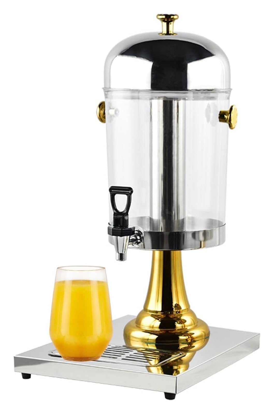 asdchZen Drink Dispenser Juice Dispenser With Spigot For Milk Coffee Water Juice Beer,Gold