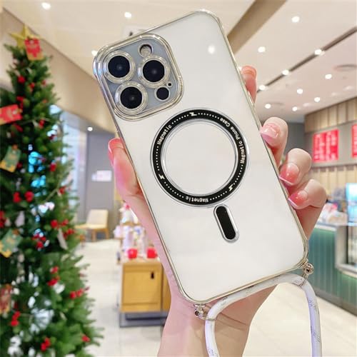 Coque antichoc iPhone 12 Pro Max magnétique avec lanière pour éviter les chutes accidentelles