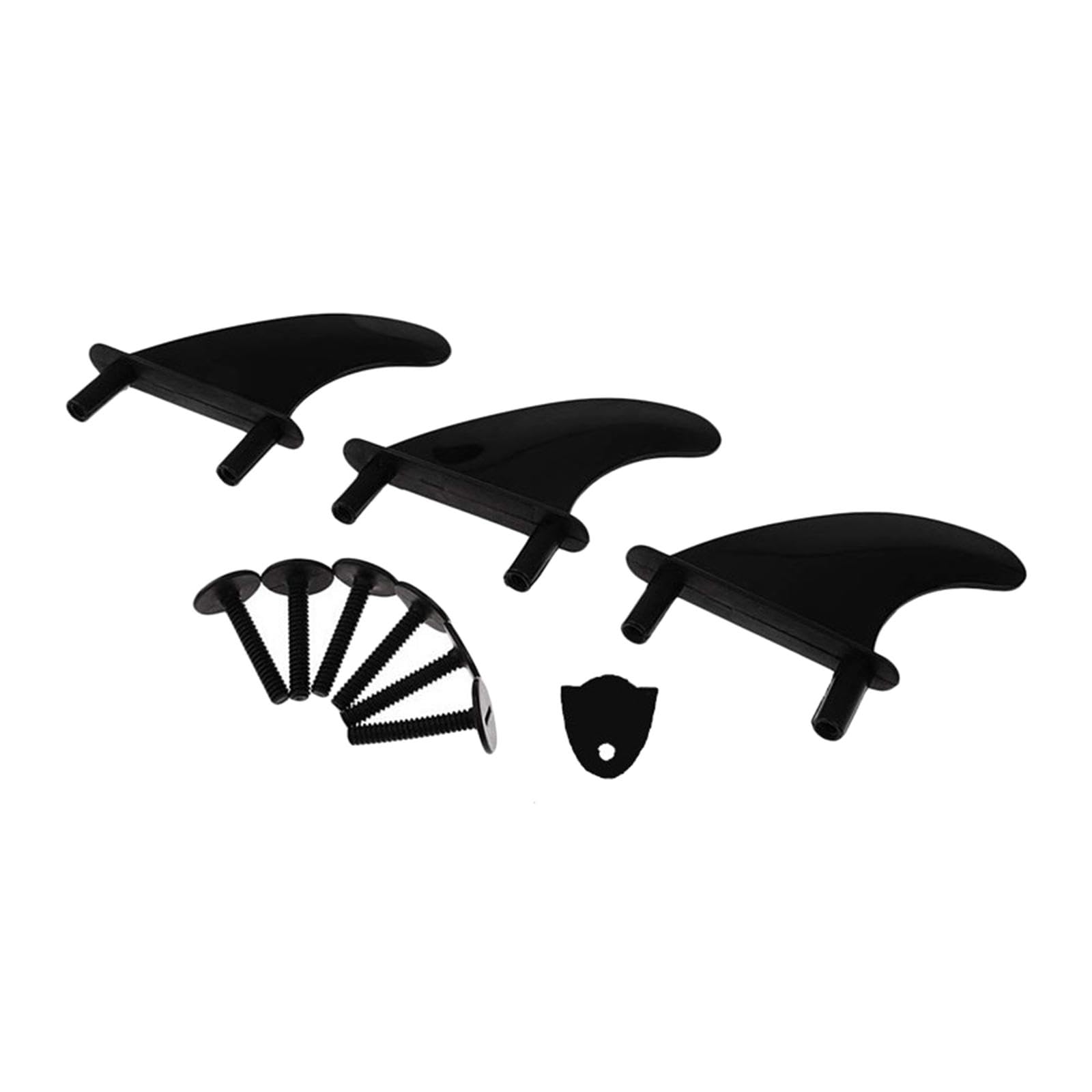 SAZ DEKOR 3X Thruster Fins Surfing Summer Surf Board Accessory Soft Top Surfboard Fins Black-image-49