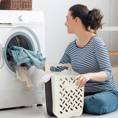 Multivalue 4610 Mutivalue Laundry Hamper, Plastic Collapsible Laundry Basket, Portable Wall-Mounted Dirty Clothes Hamper thumb #6