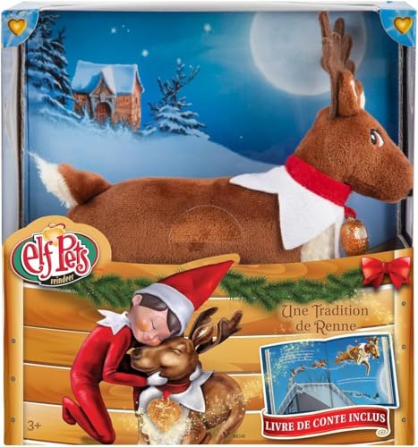 The Elf on the Shelf - Le Coffret Tradition Renne - avec Livre de Conte Illustré - L’Elfe sur l’Étagère Tradition de Noël - Peluche Noël