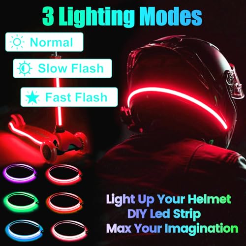 Image of Flexible Led Panel,Electroluminescent Panel Sheet EL Tape Cuttable Soft for Mask Eye Cosplay Party Decor DIY-Continuous /Slow Flash /Fast Strobe 3x24 cm Lightblue (red, 1 * 1)