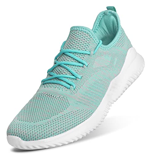 Image of Flysocks Slip On Sneakers for Women-Fashion Sneakers Walking Shoes Non Slip Lightweight Breathable Mesh Running Shoes Comfortable, Blue Grey Mix, 7.5