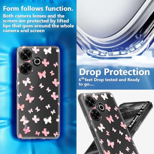 Image of Fashionury Silicone Designer Printed Back Case Cover for Redmi 13 5G -D0012