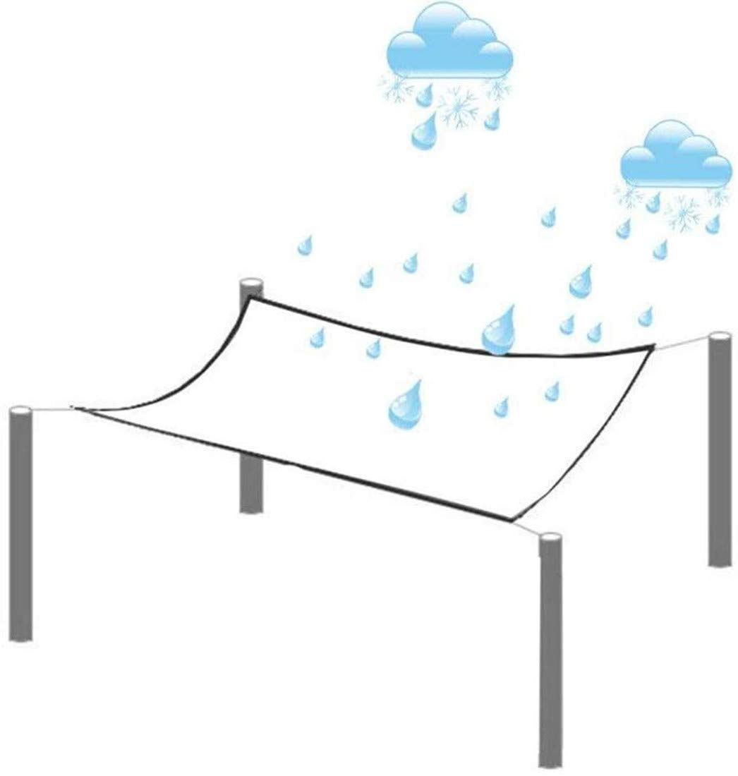 Transparente Plane Abdeckung mit ösen,Balkon Regen Vorhang, Durchsichtig Abdeckplane Wasserdicht,Klar Gewebeplane PVC Folie Markisen für Gartenmöbel Auto Pool Trampolin,0.35mm(2.2x3m/7.2x9.8ft)