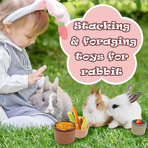 8 Pezzi Tazze Impilabili per Conigli, Giochi per