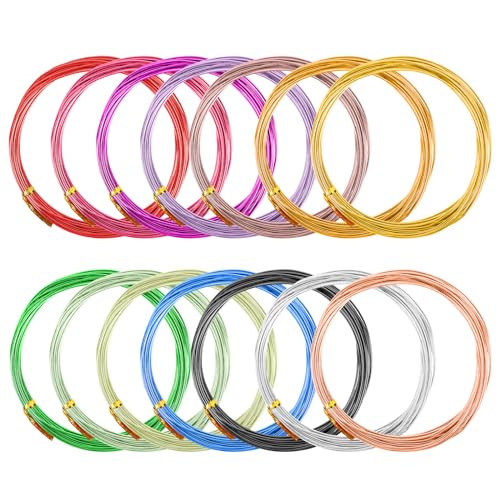 70m Basteldraht, Farben Aluminiumdraht 1mm, Flexibler Basteldraht Dünn,...