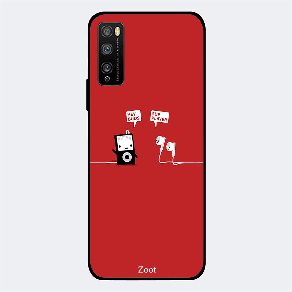 ZOOT Protective Printed Case Cover For Huawei Enjoy 20 Pro Hey Buds,Thermoplastic Polyurethane Slim fit Clear Protection Cover with soft edges