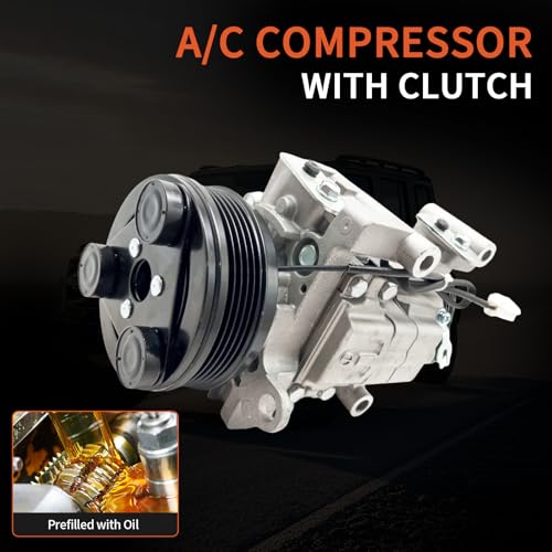 Image of Air Conditioner AC Compressor with Clutch for Mazda 3 2004-2009,CO10759C
