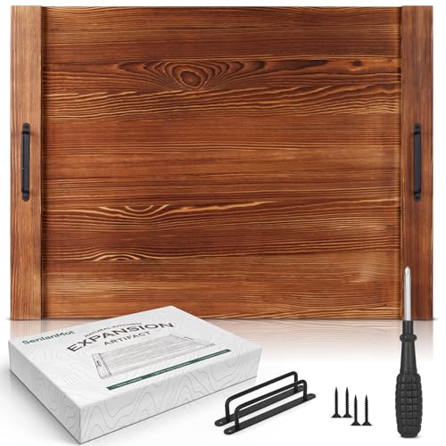 Image of Stove Top Cover for Electric & Gas Stoves - Large Wooden Noodle Board & Cutting Board with Handles - Multi-Functional Decorative Tray for Kitchen Home Accessories 30 inchx21.5 inch