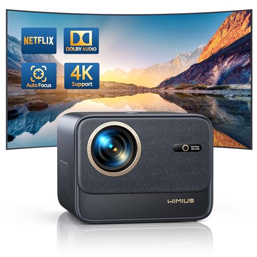 ¡Transforma tu salón en un cine con el Proyector WiMiUS K9 Full HD 1080P con Netflix y Dolby!