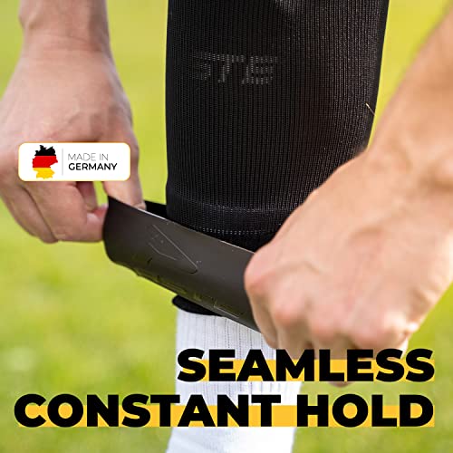 Paste ® Shin Guard Straps Soccer Silicone For Adult, Men, Women, Kids, Children & Youth Black - Shinguard Holders & Stays - Ankle Grip Tapes - Shin-Guard Stay, Tape & Bands As Football Accessories #TOP7