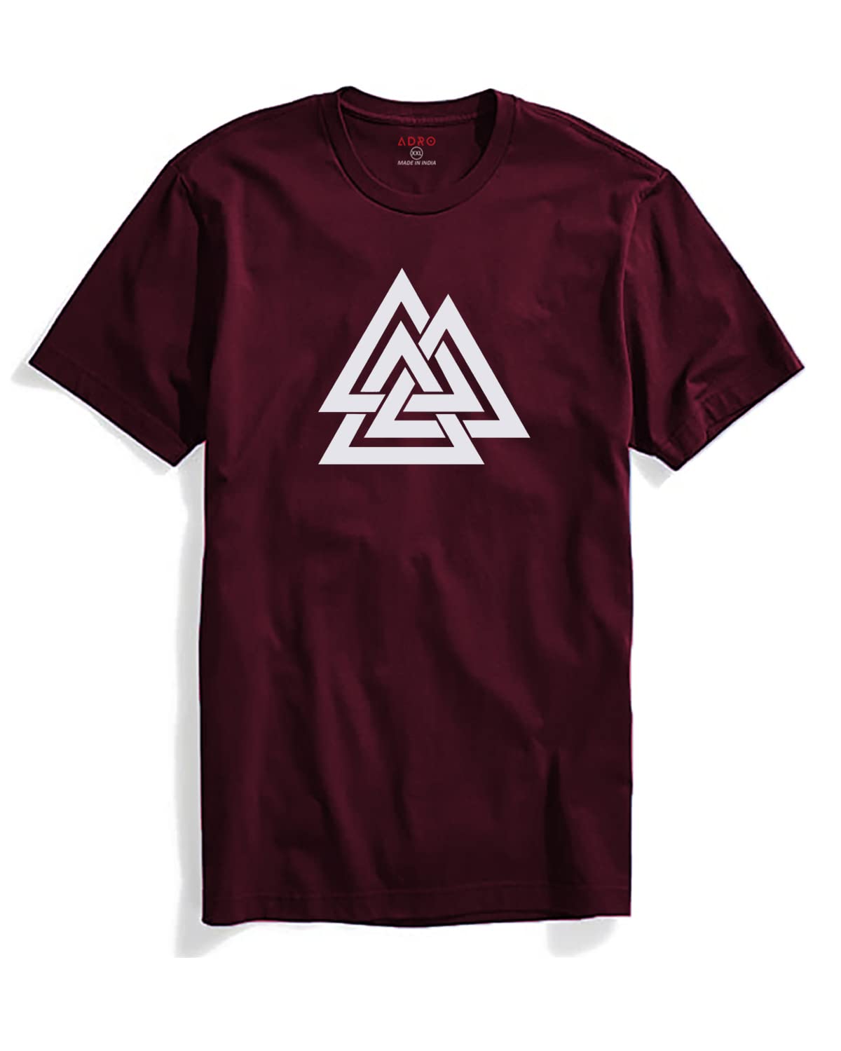 ADROMen's 100% Cotton Regular Fit T-Shirt