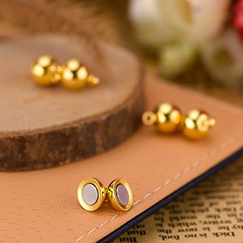 10 pezzi gioielli chiusure magnetiche tondo