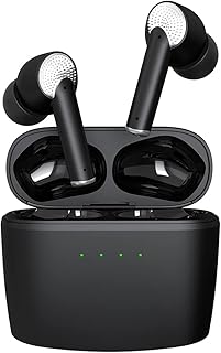 Tmacre J8, Active Noise Cancelling, Bluetooth 5.3 Earbuds, TWS True Wireless Stereo, ANC ENC, Transparency, Deep Bass, Immersive Sound, in-Ear Headphone, for Android iPhone Laptop (Black)