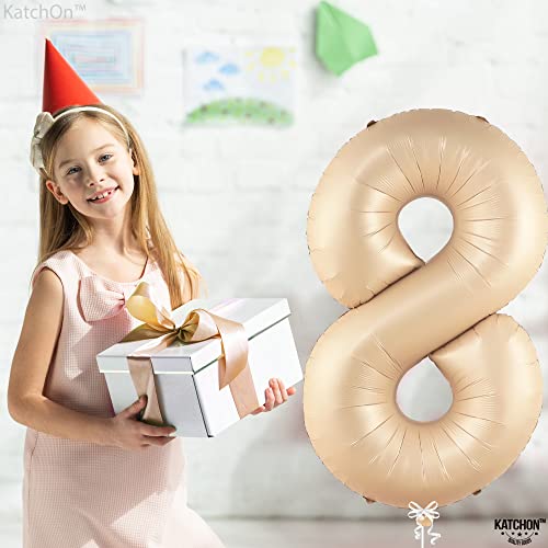 Image of KatchOn Caramel Number 8 Balloon 40 Inch