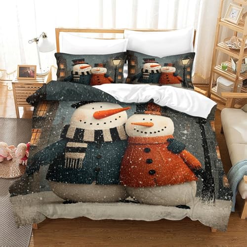 Parure de lit flocons de neige 200x200 housse de couette - 3