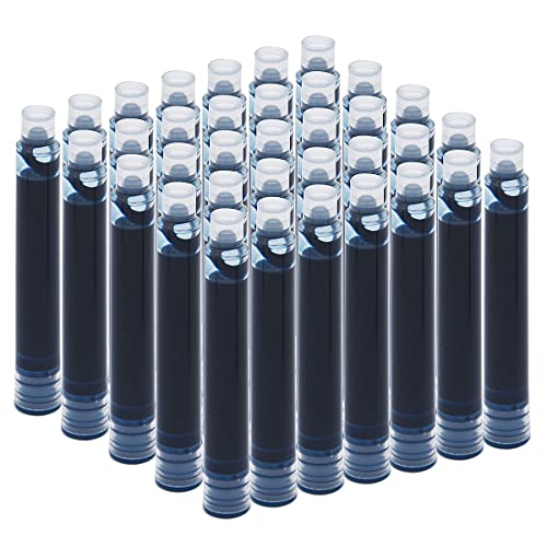 SIPLIV 35 cartuchos de tinta, 3,4 mm de diámetro de diámetro de la pluma estilográfica de caligrafía Cartuchos de tinta de repuesto - Azul oscuro