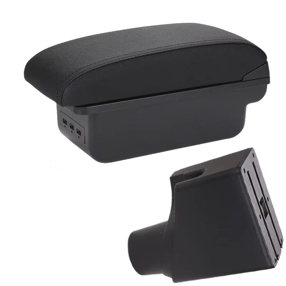 SXQPOCAR For Toyota Yaris Hybrid 2015-2023 Car Armrest Box Center Storage Box Interior Retrofit Parts Replacement Parts(B2 Black line 3USB)