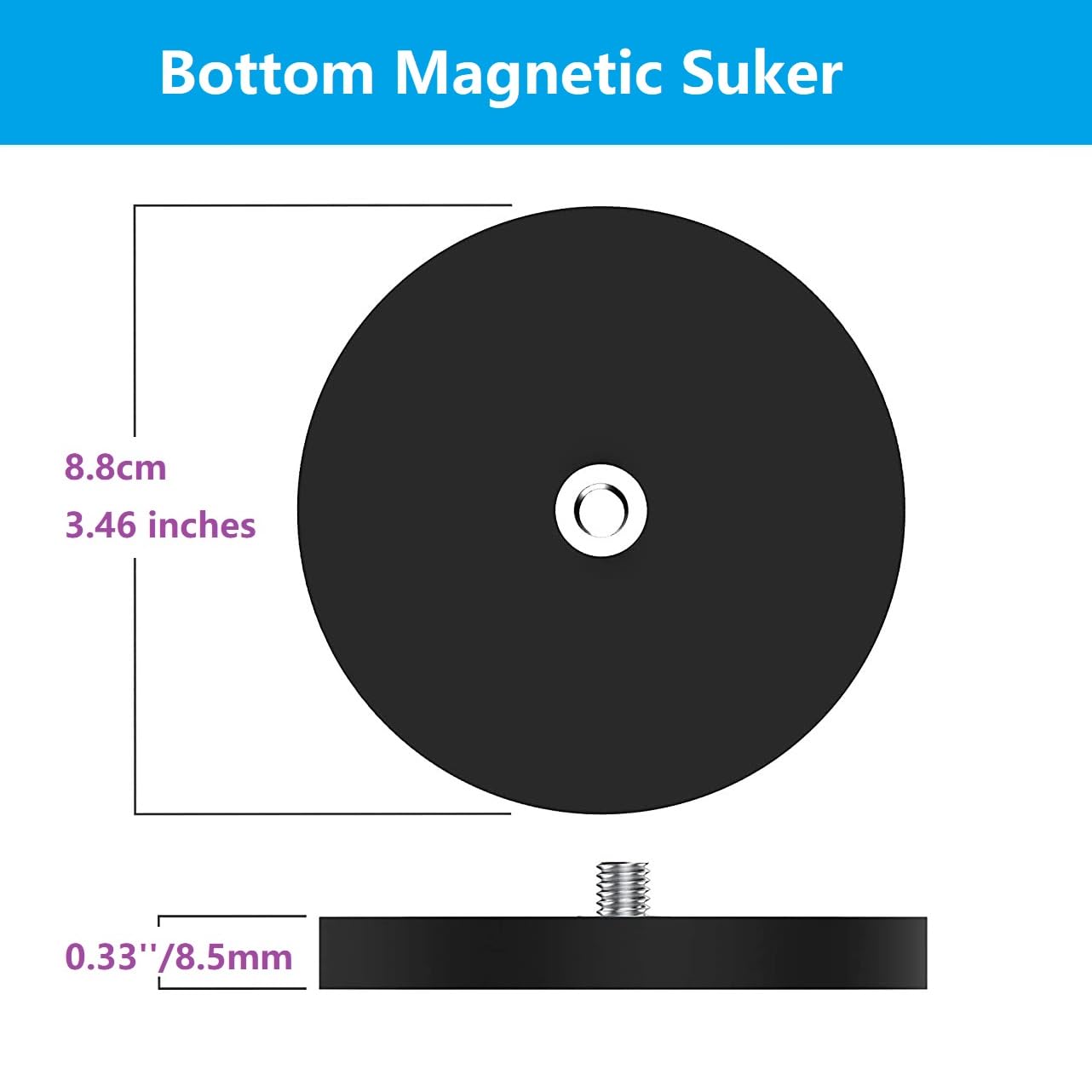 Webacm Support magnétique pour mur, plafond, congélateur, toutes surfaces ferreuses, compatible avec les webcams Logitech C920s C922x StreamCam Brio C925e C930e C615 et Razer Facecam