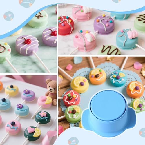 Set de cortadores y selladores para pasteles con forma de corazón y redondo miniatura 5