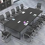 Photo Gallery zrbddef grande tavolo riunioni ufficio – tavolo conferenza moderno con passacavi,struttura in metallo robusta,design rettangolare nero-bianco per 8–12 persone (senza sedie) Photo Gallery zrbddef grande tavolo riunioni ufficio – tavolo conferenza moderno con passacavi,struttura in metallo robusta,design rettangolare nero-bianco per 8–12 persone (senza sedie)