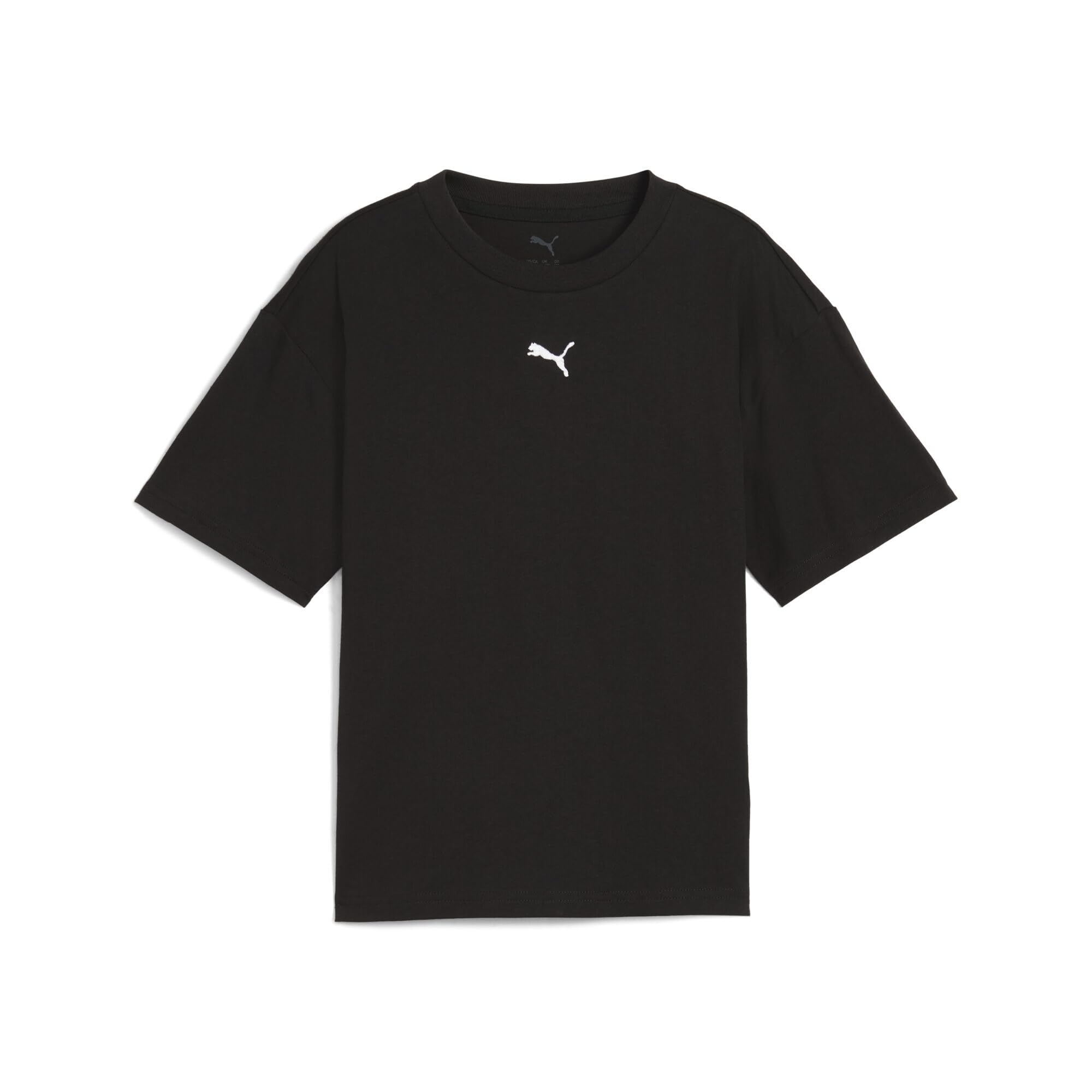 Puma Girls Boxy G Tees, Puma Black, 164 EU