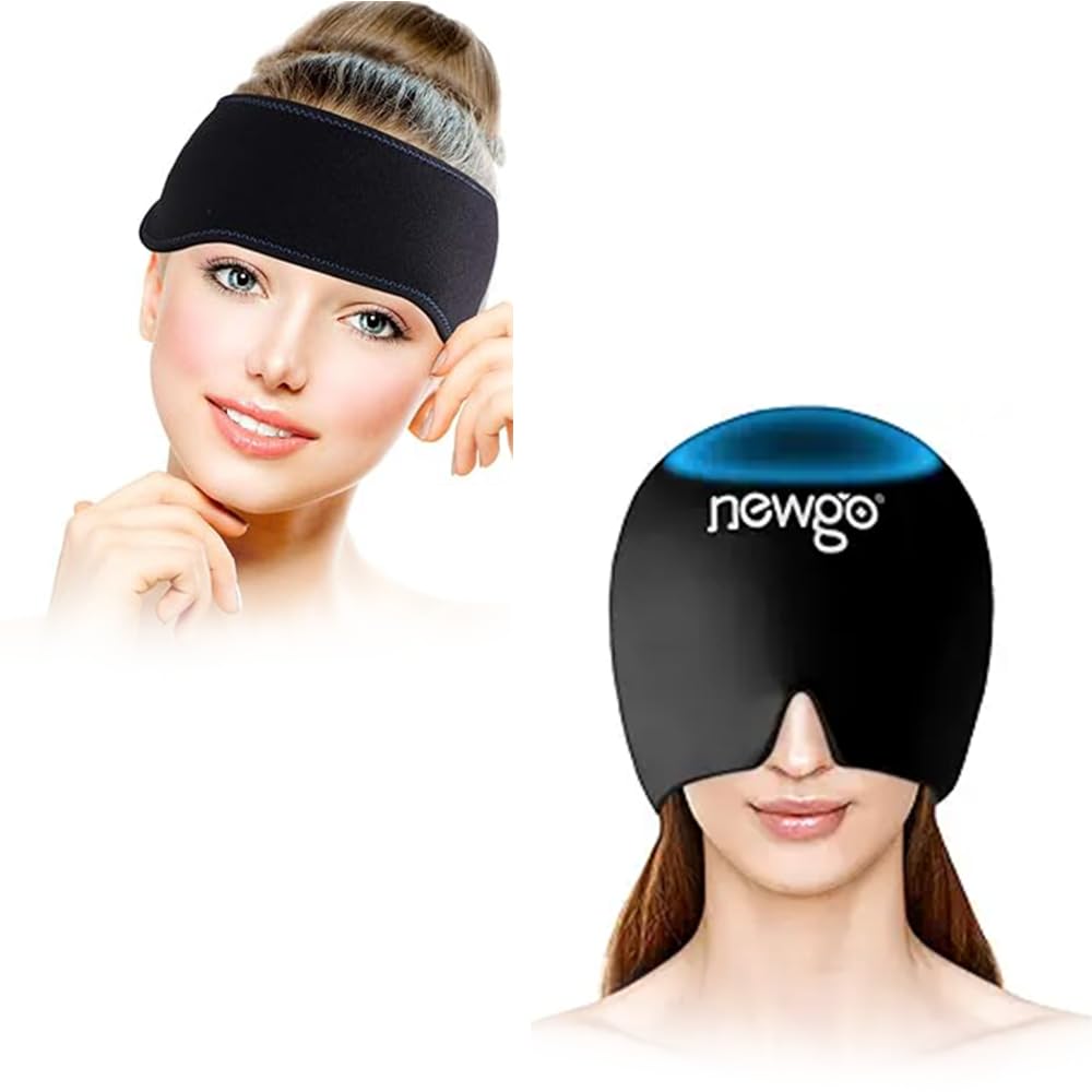 Amazon.com: NEWGO Bundle of Migraine Relief Ice Pack and Headache