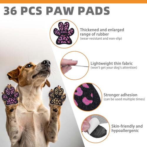 KOOLTAIL Protetor de pata de cachorro antiderrapante para cães pequenos, médios e grandes em pisos d