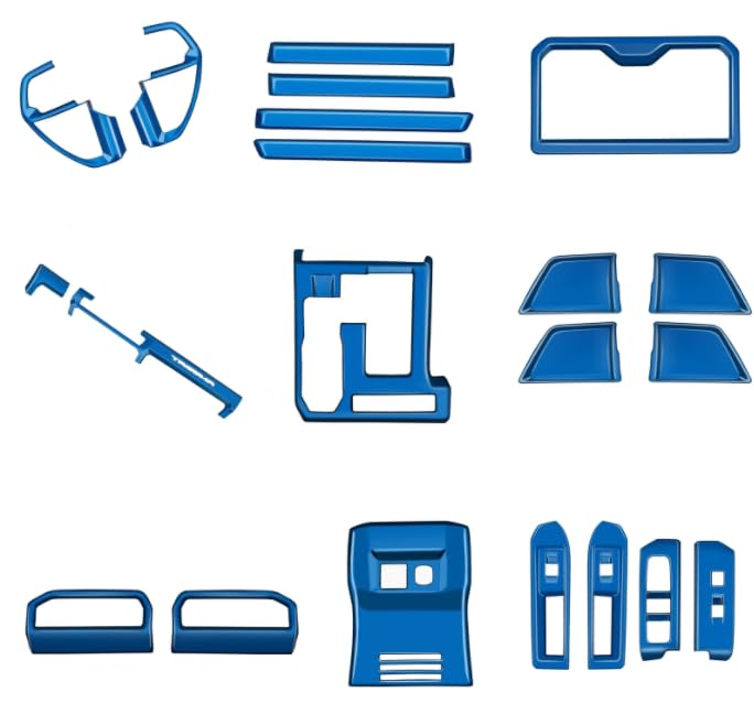 for Toyota Tacoma at 2024-2025 LHD Blue Interior Accessories Kit Trim 21pcs Car Accessories Only fit for SR
