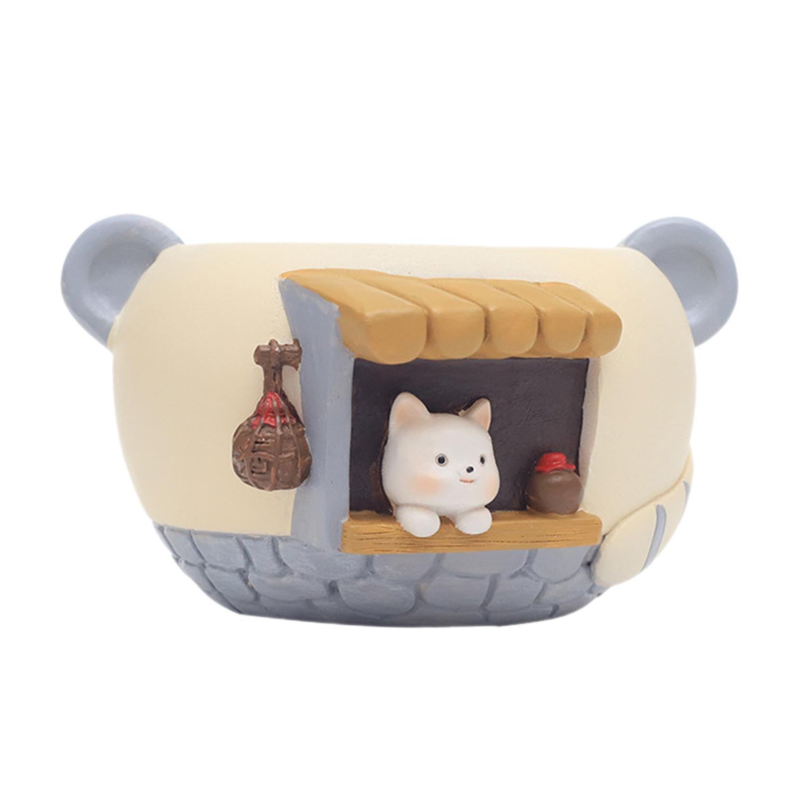 ALCXAZS Flower Pot With Drainage Hole Cute Flower Pot Organizing Desktop Items Animal Holder Container Not Only Suitable As Cute Planter Multifunctional