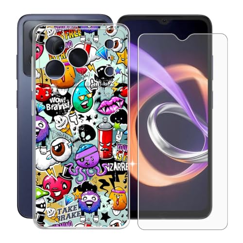 Coque Doogee Note 56 Pro antichoc et verre trempé ecran bumper silicone flexible